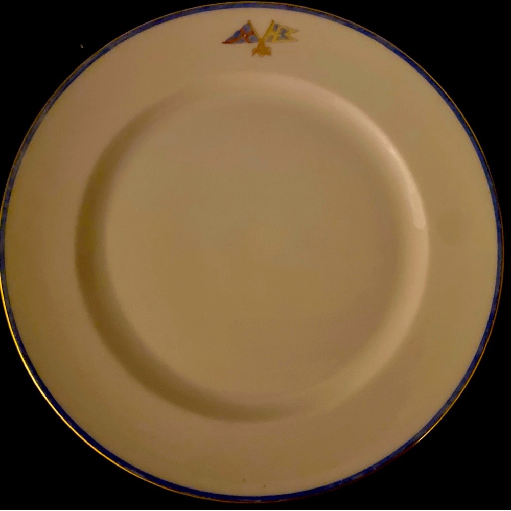 Set Of 4 New York Yacht Club W/ Private Signal Flag Lenox Dinner Plates
